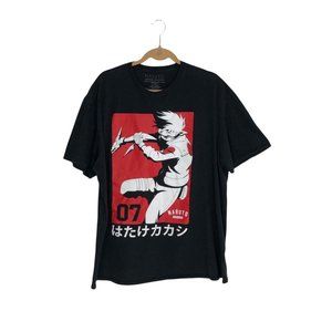 OKX Naruto Shippuden Collection 2XL Black Graphic T-Shirt Preowned